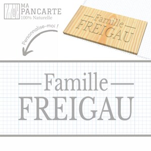 Pancarte en bois pour la famille personnalisable extérieur, panneau de maison en bois extérieur. image 8