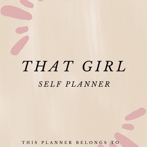 Self Journal Planner Template, Canva Template, Editable Template