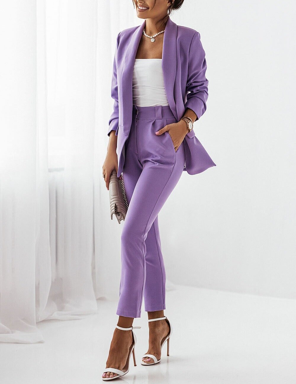 Lilac pantsuit on sale