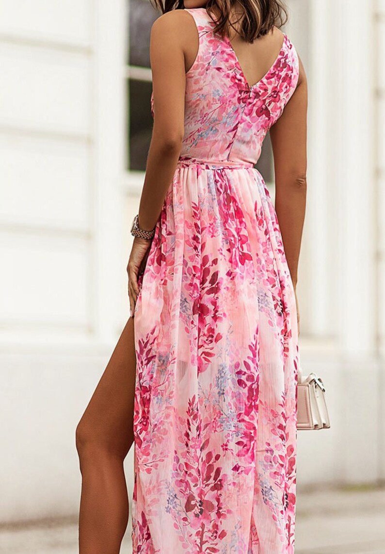 Floral slit dress