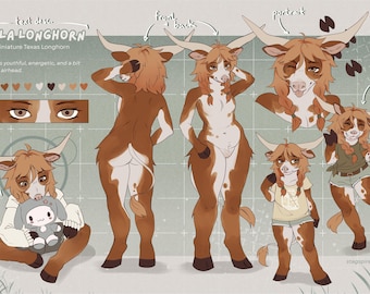 Foglio di riferimento del complesso Furry OC // Commissioni Furry