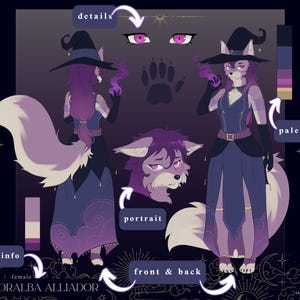 Furry OC Standard Reference Sheet || Furry Commissions