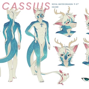 Furry OC MEGA Reference Sheet || Furry Commissions