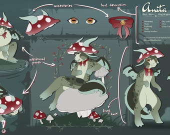 Foglio di riferimento MEGA OC Furry // Commissioni Furry