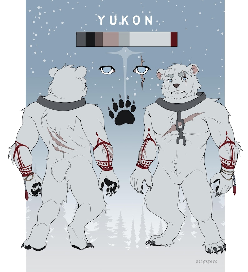 Furry OC Simple Reference Sheet || Furry Commissions image 4