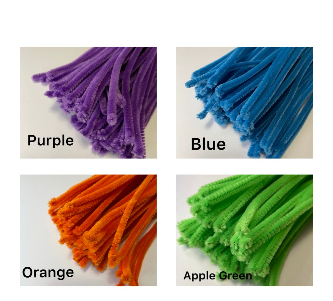 15mm Jumbo Chenille Steams Craft Pipe Cleaner Thickness 15mm Dense Pipe  Cleaners for Crafts Jumbo Fuzzy Sticks Dollhouse Animals PC02 