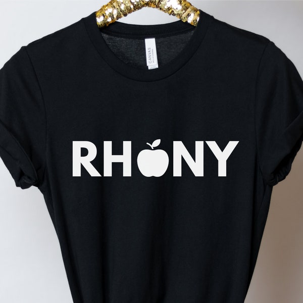 RHONY Shirt. Real Housewives of New York City T-Shirt with Apple. Bravo RHONY Legacy and New RHONY.