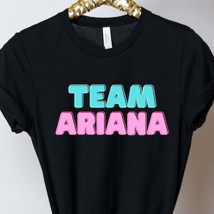 Neon #TeamAriana T-Shirt. VPR Team Ariana Maddix and Tom Sandoval Tshirt from Vanderpump Rules on Bravo.