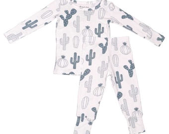 Cactus Two-Piece Bamboo Viscose Pajamas