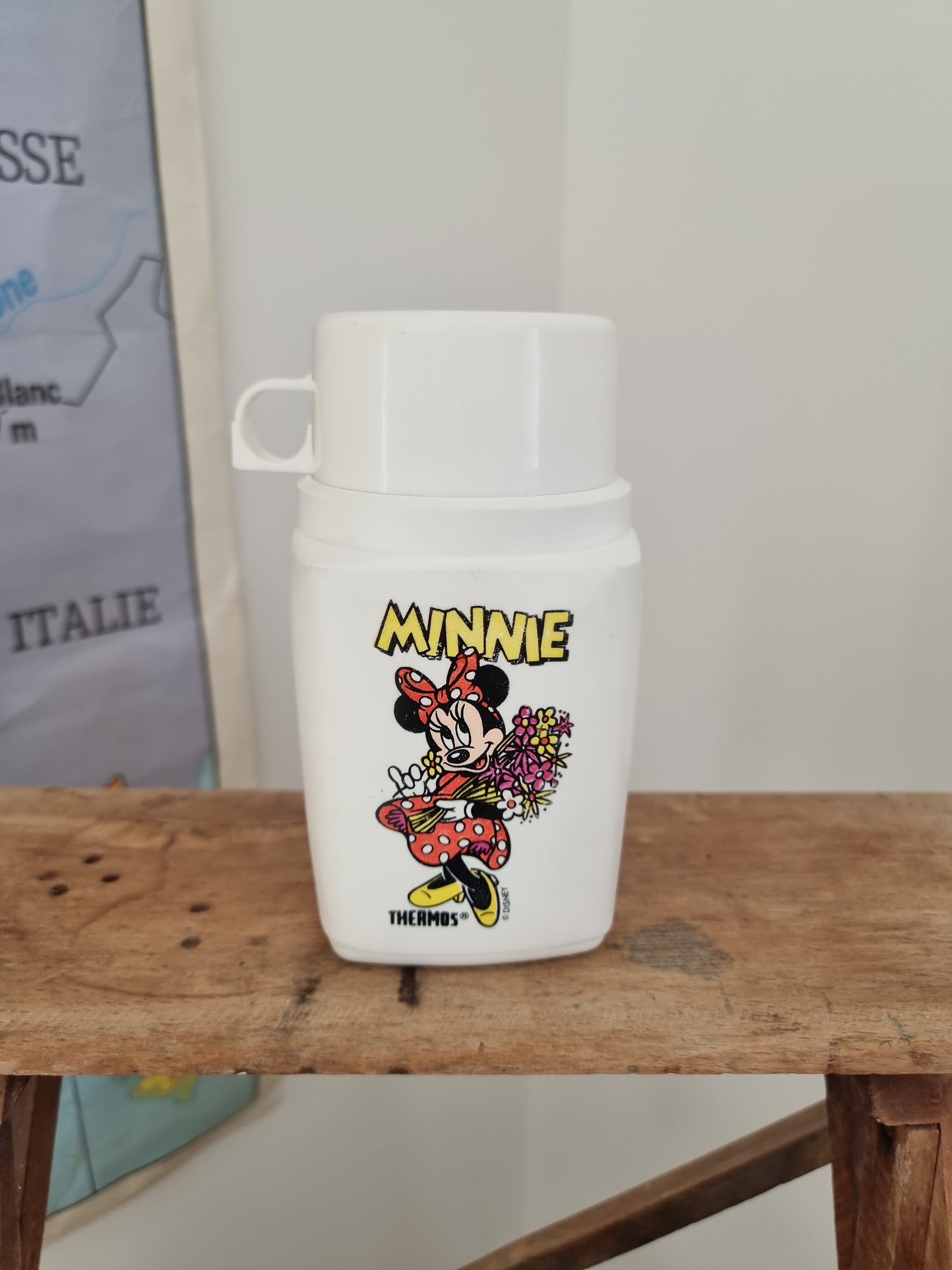 Fiambrera de cristal de dibujos animados de Disney con tapa Minnie