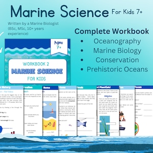 Digital Ocean Workbook: Marine Science Student Book for Kids (Ages 7+) - Marine Biology, Oceanography, Conservation & Prehistoric Oceans