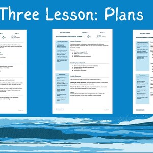 Oceanography: 3 Lessons (one Big Ocean, Climate and Weather, Ocean ...