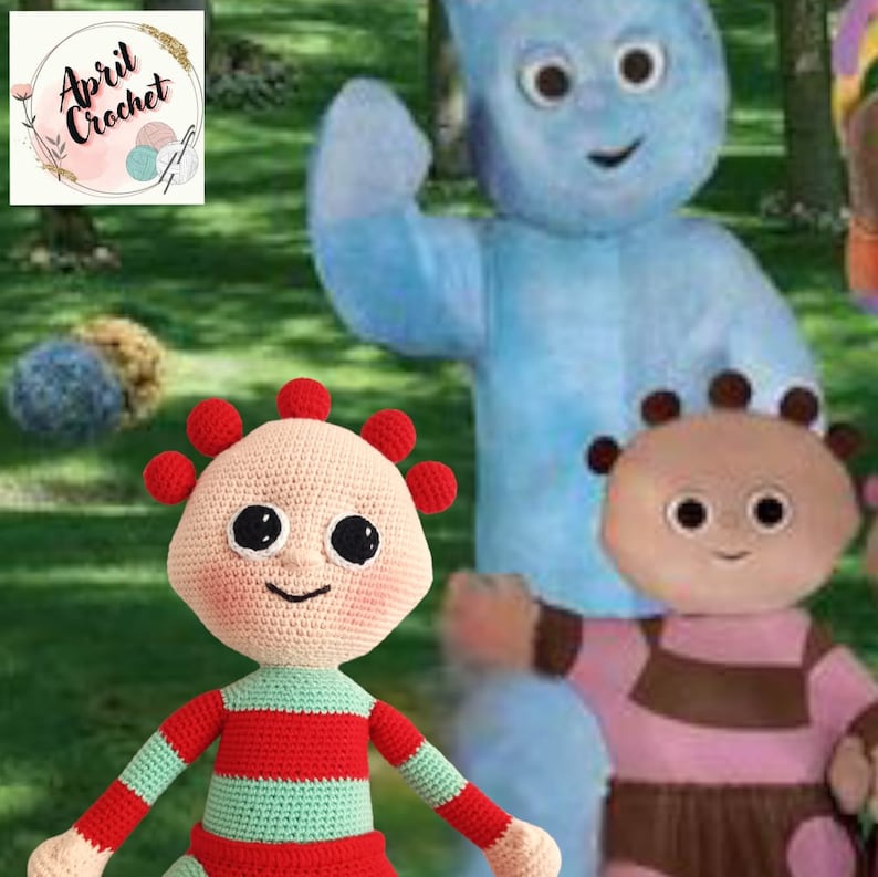 Mini Tombliboos Tombliboo Amigurumi Crochet Finished Toy. 30 Cm Tall. With Cotton Yarn ...
