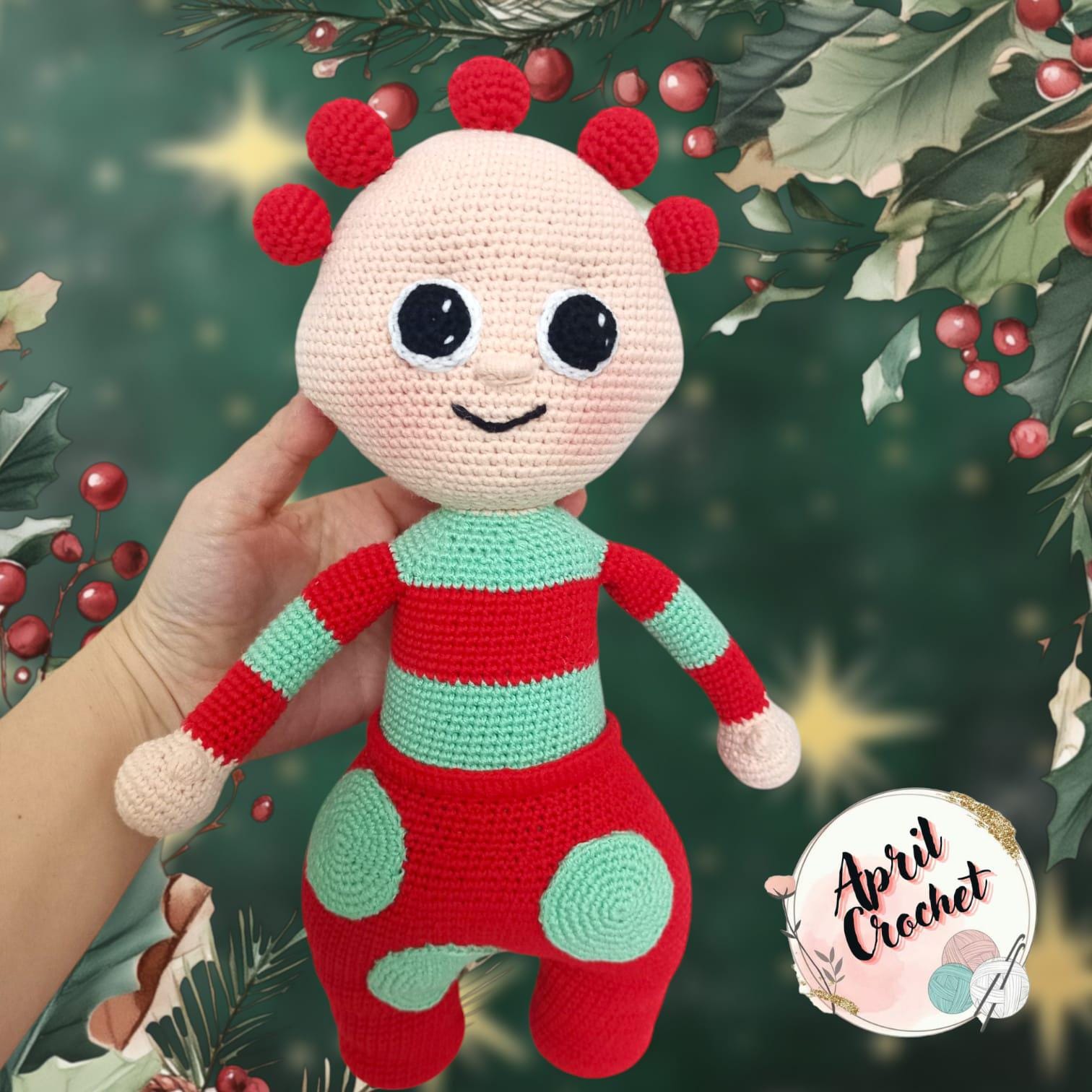 Tombliboo Amigurumi Crochet Finished Toy. 30 Cm Tall. With Cotton Yarn ...