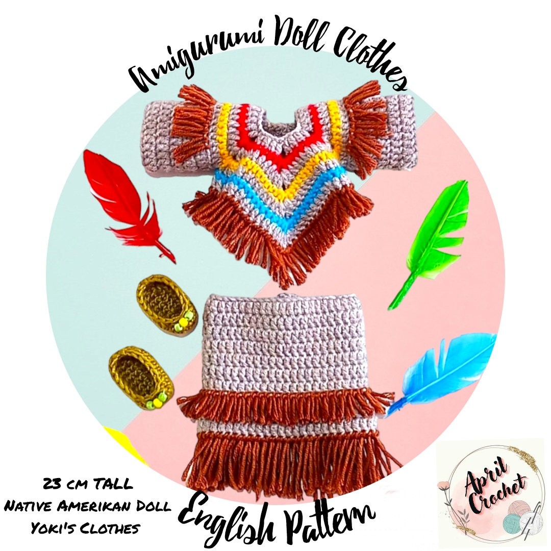 Native American Outfit for Amigurumi Dolls
