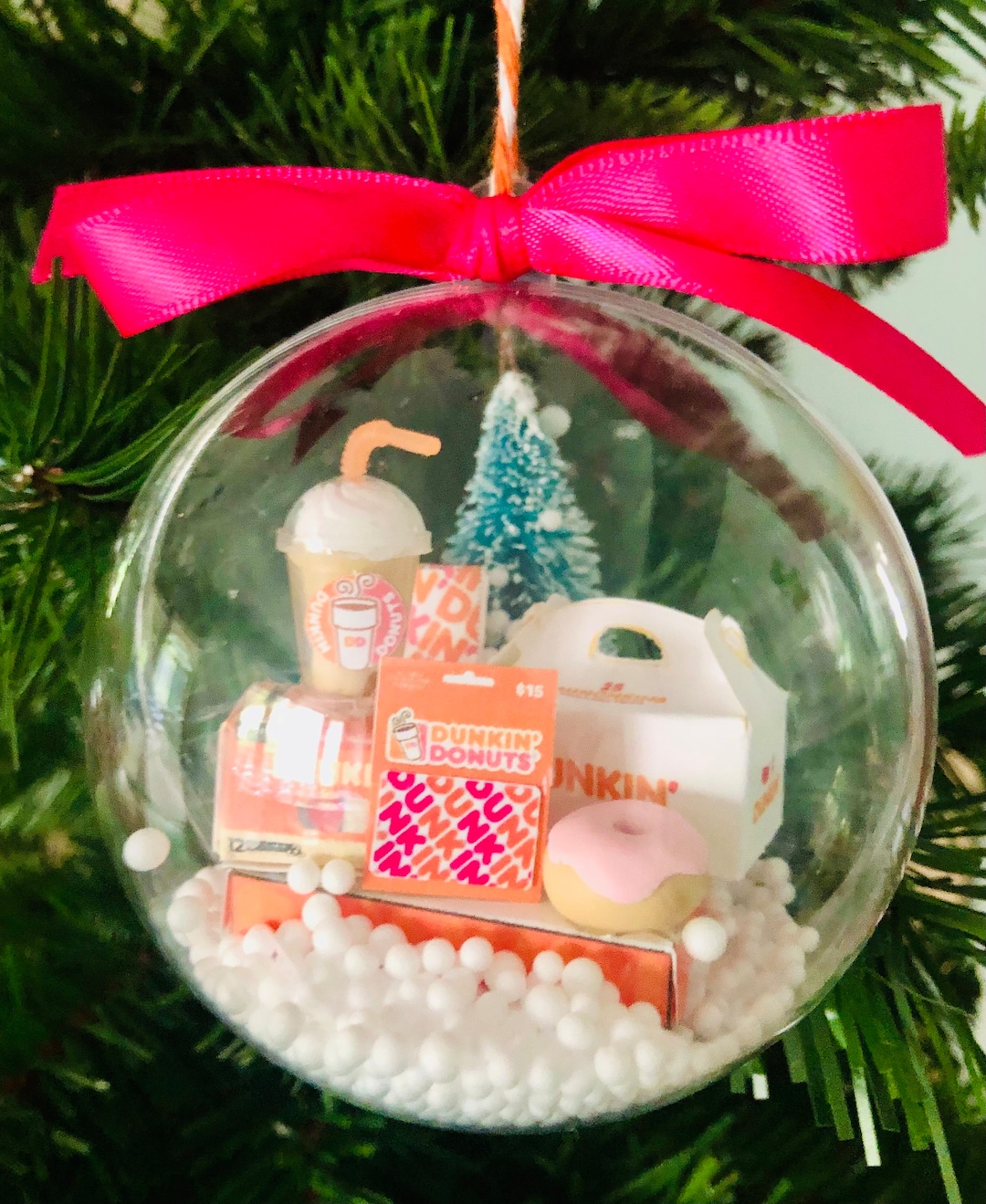 Handmade Dunkin Donuts Christmas Ornamentcoffee Lovers Gift, Unique