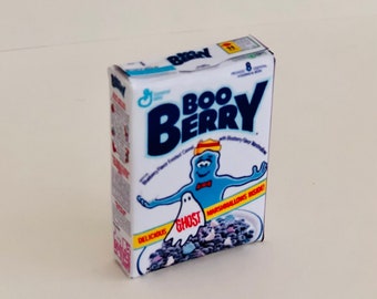 Handmade 3D Boo Berry Cereal Magnet: Retro 80s Gift