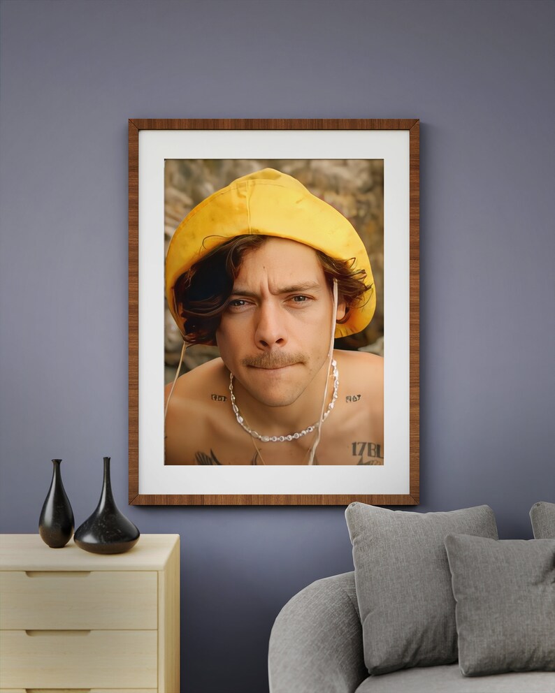 Harry Styles Golden Printable Art Poster. Harry Styles Digital Etsy