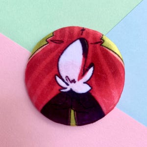 Hazbin Hotel - Alastor’s Fluffy Butt - 2.28” Plush Minky Button