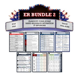 Badge Buddy ER Bundle 2: acls pals triage vital signs rsi iv gcs