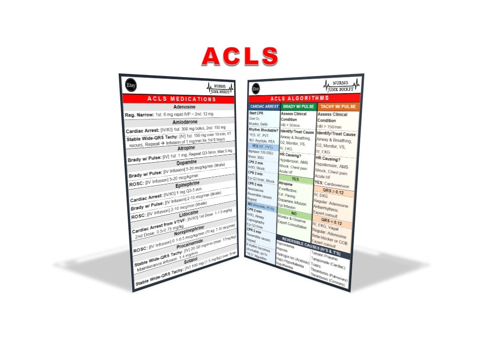2013 Acls Cheat Sheet Printables Acls Cheat Sheet PDF | PDF