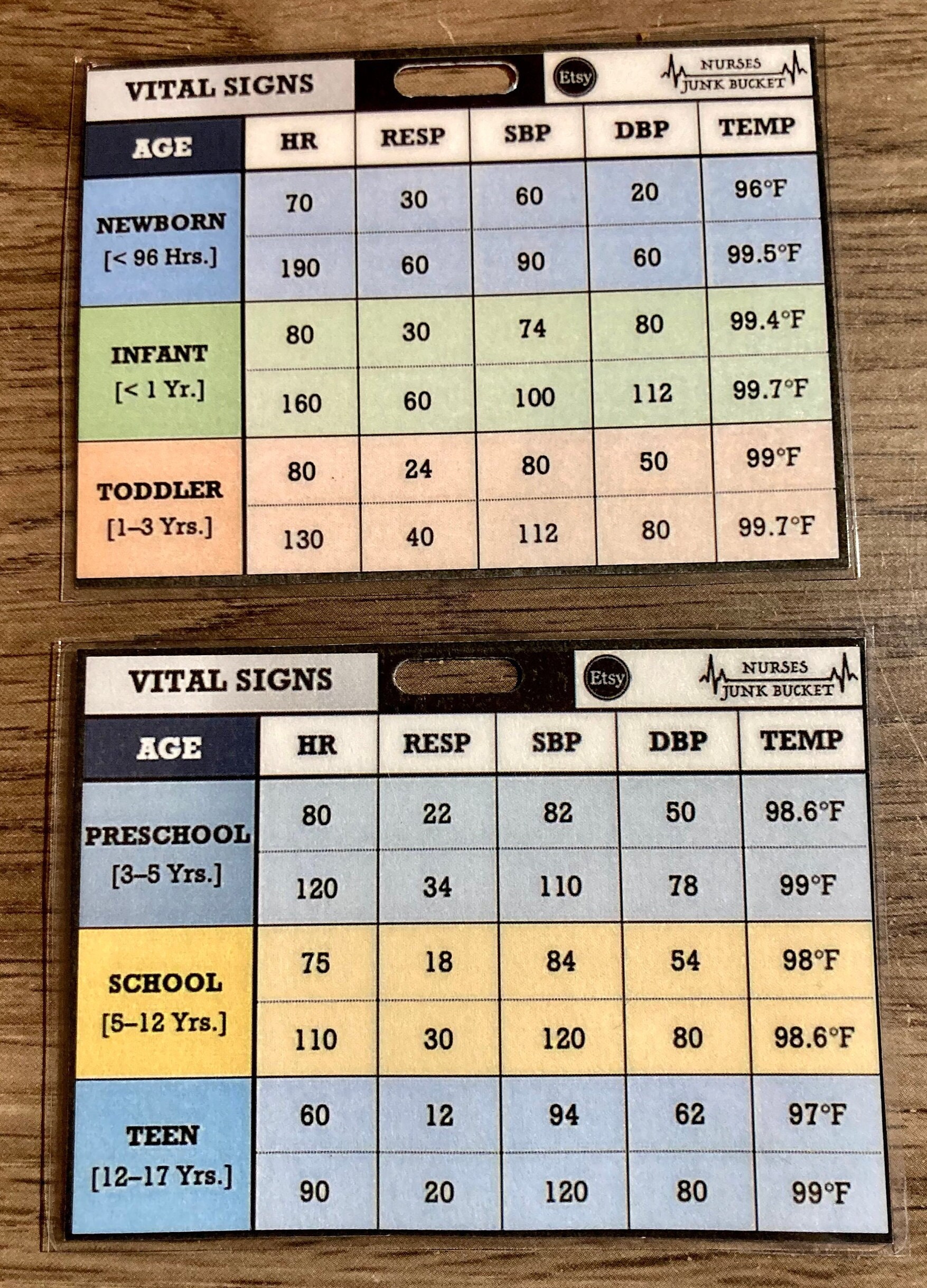 Badge Buddy Vital Signs Etsy