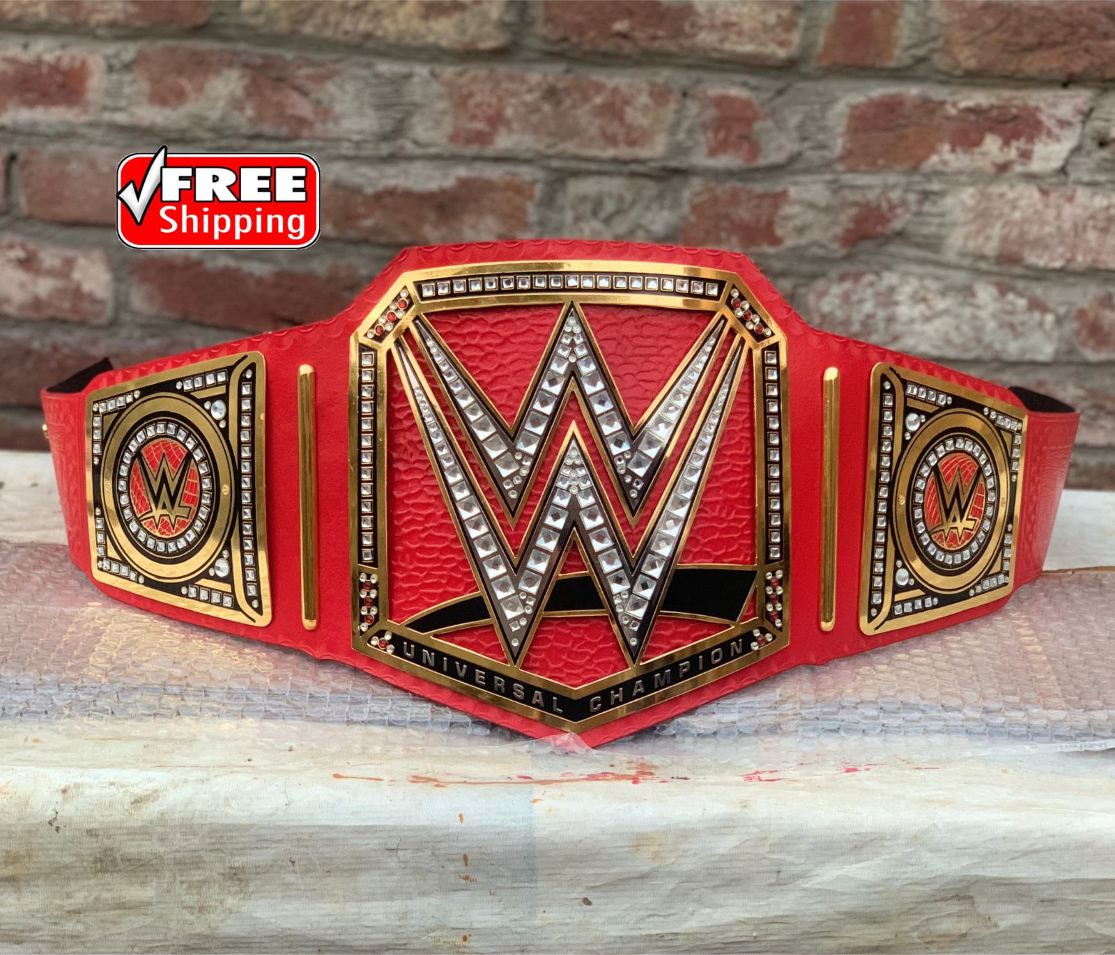 NUOVA Cintura Da Campione Universale WWE ROSSA Per Adulti - Foto 6
