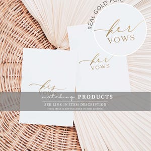 His And Her Vows, Bride and Groom Wedding Day Card, Off White Ivory, Ellesmere image 9