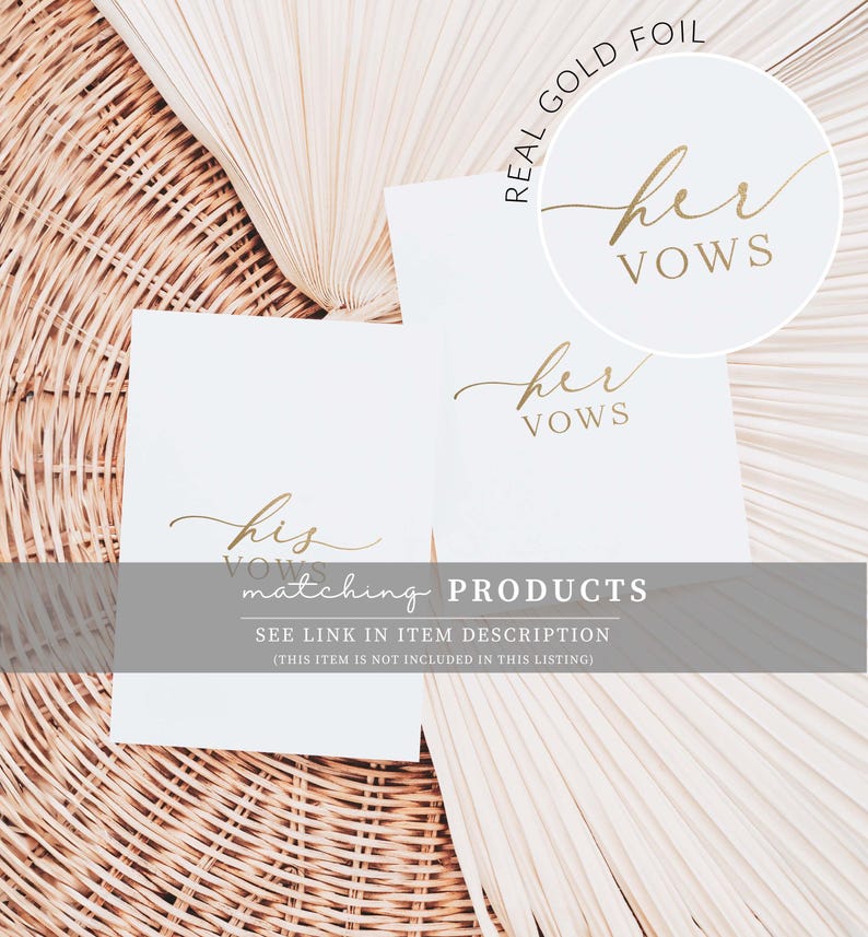 His And Her Vows, Bride and Groom Wedding Day Card, Off White Ivory, Ellesmere image 9