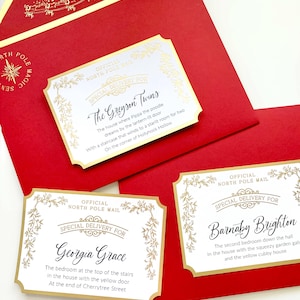 Personalised Letter From Santa Claus, Addressed Envelope and North Pole Postage Stamps, Christmas Eve Box Gift, Christmas Present