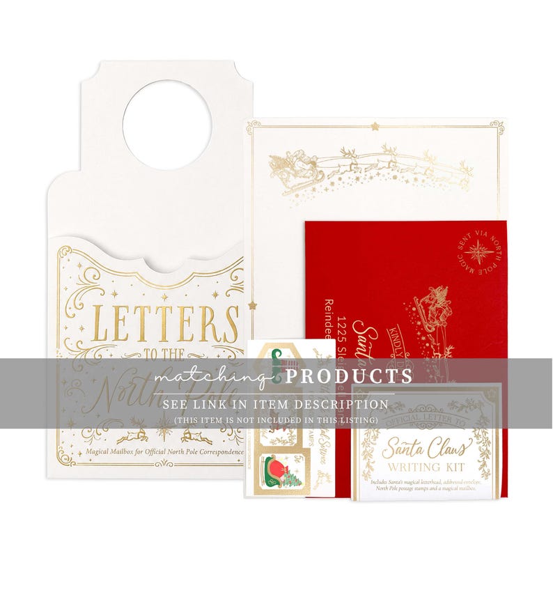 Personalised Letter From Santa Claus, Addressed Envelope and North Pole Postage Stamps, Christmas Eve Box Gift, Christmas Present image 11