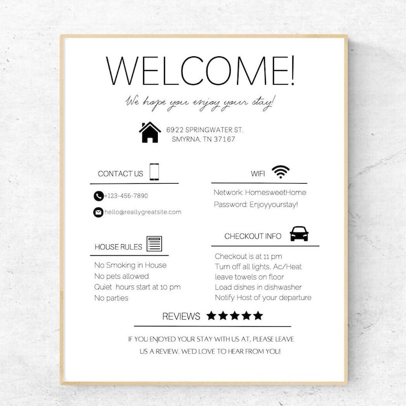 Vacation Rental Sign - Etsy