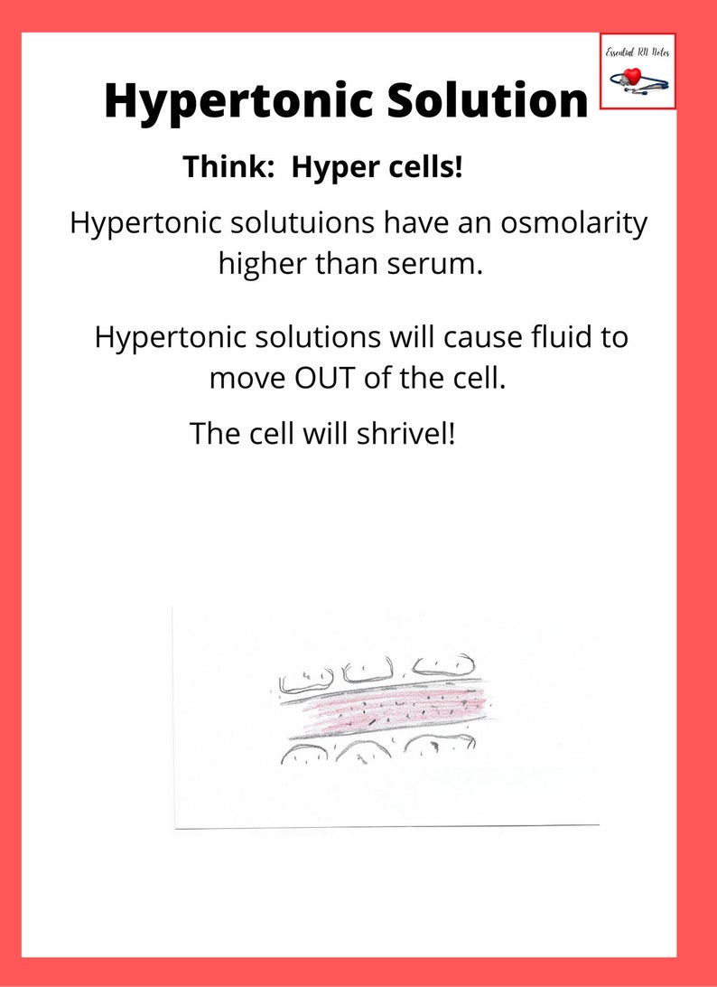 Understanding IV Solutions l nursing study aides l study notes l medical concepts image 4