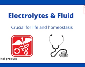 Conceptos fundamentales de la escuela de enfermería, electrolitos y líquidos, tarjetas didácticas, notas de estudio, guía