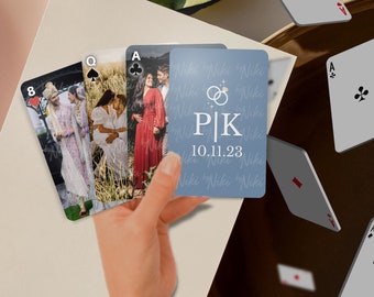 Naipes personalizados / Naipes de fotos, Naipes personalizados, Favores de boda, Regalo secreto de Papá Noel, Crea el tuyo propio, Carga de fotos