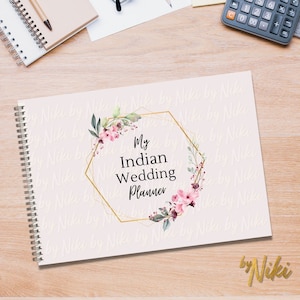 Indian Wedding Planner | Wedding Budget Wedding Checklist Wedding Timeline Wedding Journal Wedding Organiser | Hindu Wedding Digital Planner