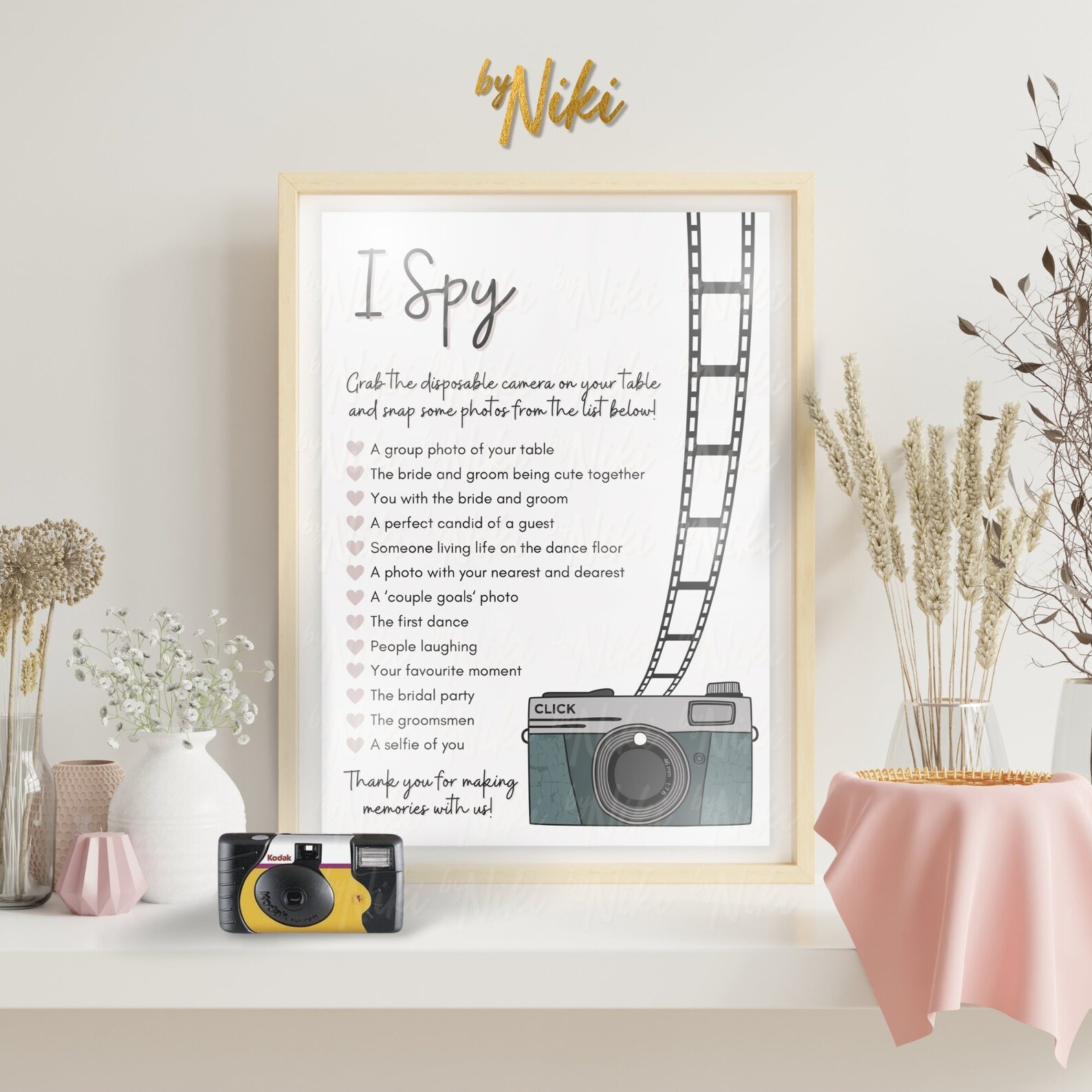 I Spy Wedding Game Ice Breaker Wedding Table Games Photo Etsy Canada