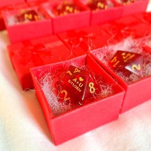 Dadi nuziali personalizzati/ Dadi D20 personalizzati/ Dungeons and Dragons/Dand DND/ Dadi sposo/ Dadi sposa/ Dadi matrimonio