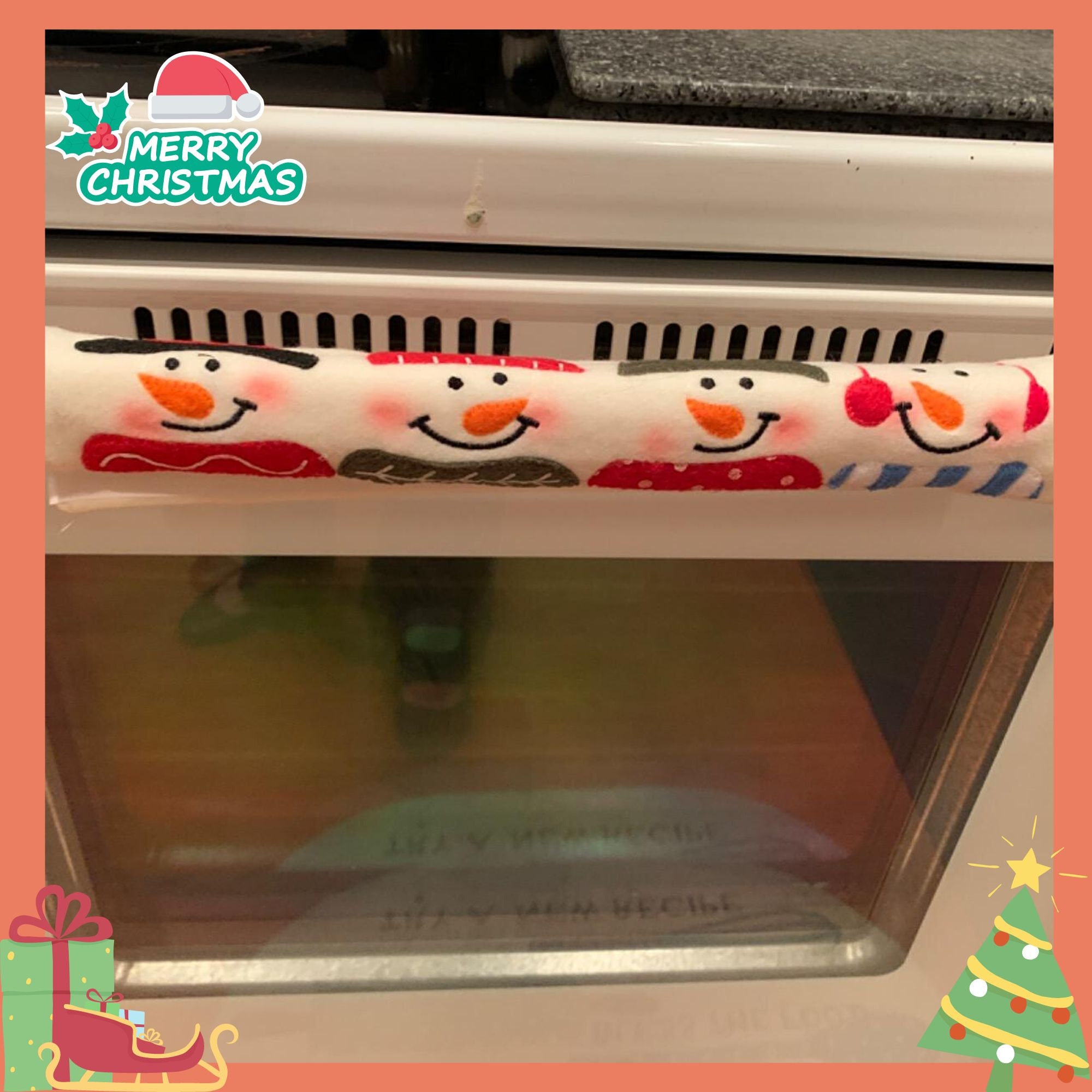 Set of 4 Refrigerator Handle Covers, Kitchen Appliance Oven Door Handle