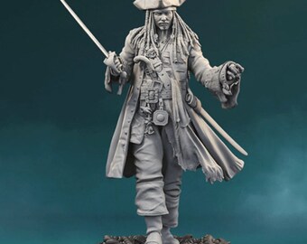 JACK SPARROW STATUE, Limited édition, PIRATES of the CARIBBEAN, Hauteur 50 cm. | UK