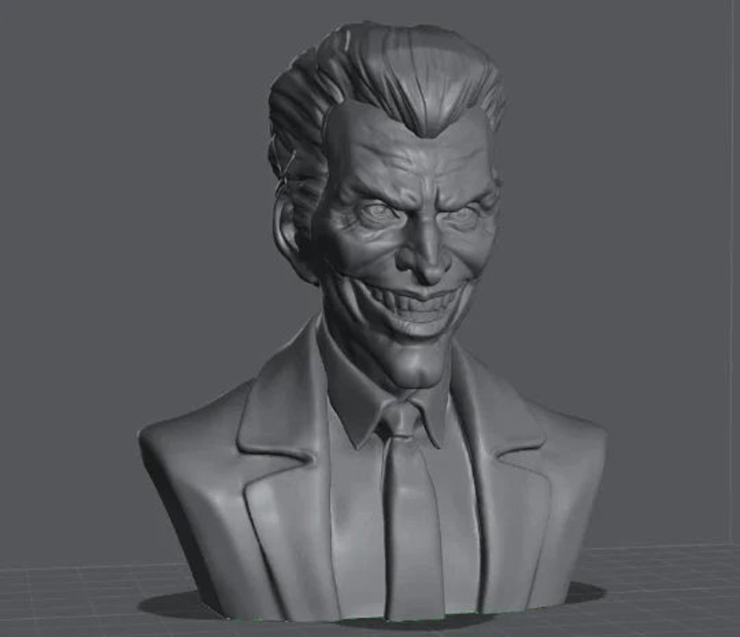 Joker Bust STL for 3d Print Dc Comics Etsy UK