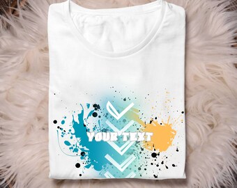 Airbrush Shirt, Customizable Shirt, High Quality, Neon Blue, Gold, mulitble Colors, Express Deliverie