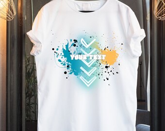 Airbrush Shirt, Customizable Shirt, High Quality, Neon Blue, Gold, mulitble Colors, Express Deliverie