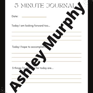 5 Minute Journal Download