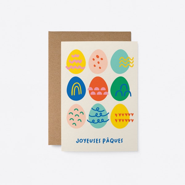 Joyeuses Pâques - Carte de voeux - French Easter Card