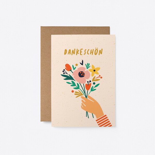 Dankeschön - German Thank You Greeting Card