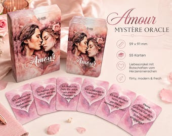 Oracolo Amour Mystère di Dee - Messaggi d'amore / Oracolo tedesco / Carte oracolo / Oracolo dell'amore / Oracolo intuitivo / Nuovo