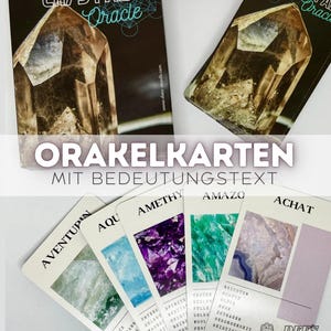Dees Oracle - Kristall-Orakel - Edelstein-Orakel - Kartenspiel - Tarot - Lenormand - Zukunftskarten - Heilstein-Orakelkarten