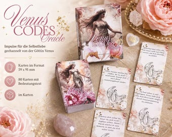 Venus Codes Oracle – 80 Oracle Cards for Self-Worth, Femininity, Love & Receiving