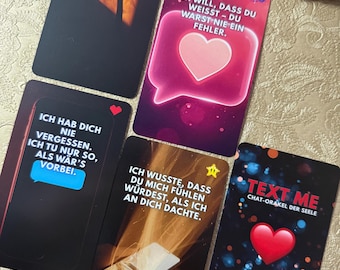 Dee's TEXT ME Oracle - Love Oracle - Card Game - Text Messages from Your Heart - Intuitive Fortune-Telling Cards - Oracle Cards - Easy to Interpret